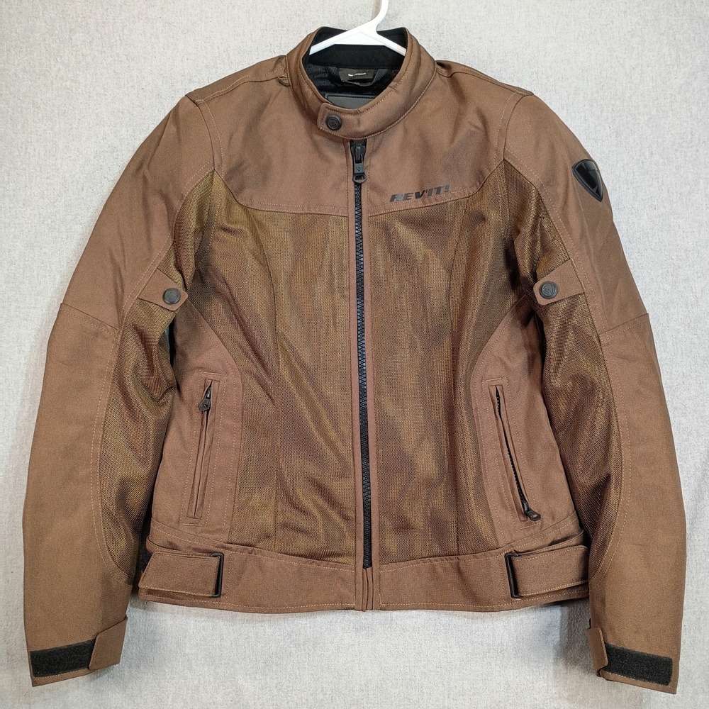 REVIT Eclipse Ladies Womens EU 38 Brown Mesh Motorcycle Jacket CE Armor Touring